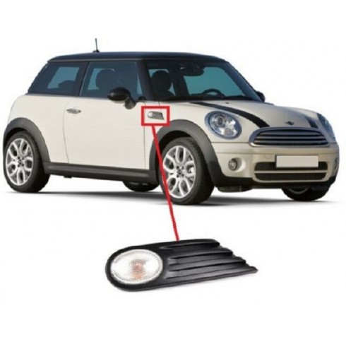 MINI COOPER/ONE 06-11 ΦΛΑΣ ΦΤΕΡΟΥ ΛΕΥΚΟ (ΜΕ ΠΛΑΙΣΙΟ) - ΣΥΝΟΔΗΓΟΥ