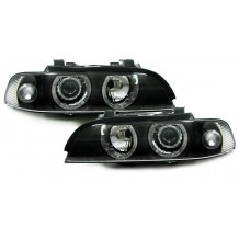 BMW E39 '95-'00 ΕΜΠΡΟΣ ΦΑΝΑΡΙΑ ANGEL EYES - ΜΑΥΡΑ