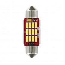 ΛΑΜΠΑ LED ΣΩΛΗΝΩΤΗ CAN BUS ΜΕ ΔΙΠΛΗ ΠΟΛΙΚΟΤΗΤΑ 36mm - 6500K, ΤΕΜΑΧΙΟ