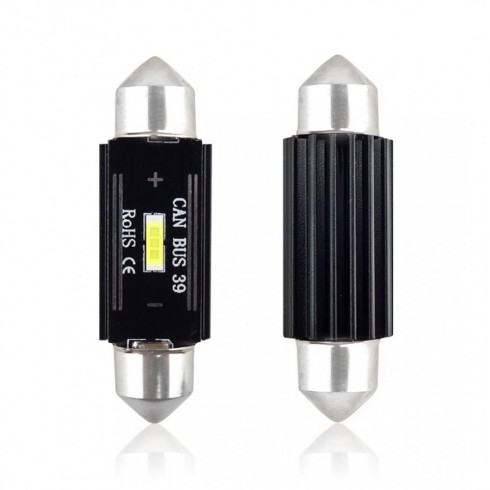 ΛΑΜΠΑ LED ΣΩΛΗΝΩΤΗ 31mm CANBUS ULTRA BRIGHT ΛΕΥΚΗ - 5600K, ΣΕΤ