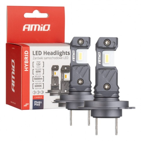 H7 LED KIT, CAN-BUS, HYBRID AMIO, 6000K, 5600LM, ΣΕΤ