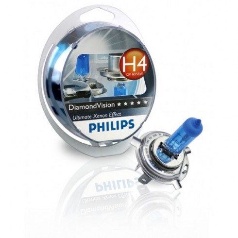 H4 12V/55W-65W PHILIPS DIAMOND VISION
