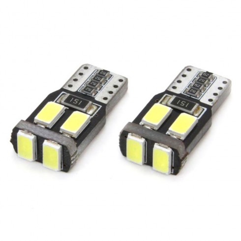 T10 W5W LED ΛΑΜΠΑ 6 SMD CANBUS 6000K - ΛΕΥΚΟ, ΣΕΤ
