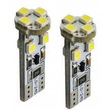 T10 LED ΛΑΜΠΑ 8 SMD CANBUS 6000K - ΛΕΥΚΟ, ΣΕΤ
