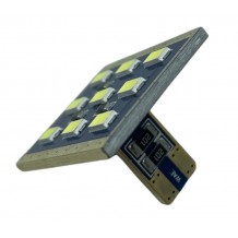 T10 LED ΛΑΜΠΑ 9 SMD CANBUS 6000K - ΛΕΥΚΟ