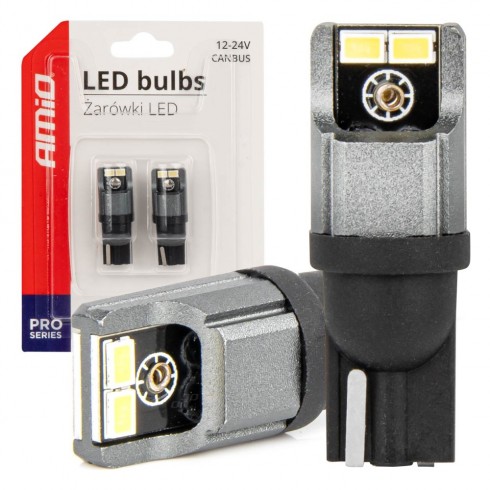 T10 W5W LED ΛΑΜΠΑ 4 SMD CANBUS 6000K - ΛΕΥΚΟ, ΣΕΤ