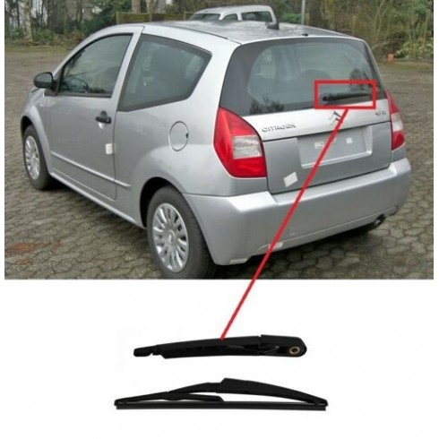 CITROEN C2 03-08 ΥΑΛΟΚΑΘΑΡΙΣΤΗΡΑΣ ΠΙΣΩ ΜΕ ΜΠΡΑΤΣΟ 290mm
