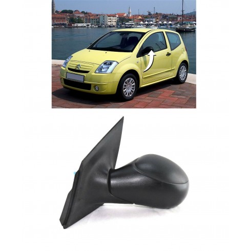 CITROEN C2 03-08 ΚΑΘΡΕΦΤΗΣ ΗΛΕΚΤΡΙΚΟΣ (Α ΠΟΙΟΤΗΤΑ) (CONVEX GLASS) - ΑΡΙΣΤΕΡΟ