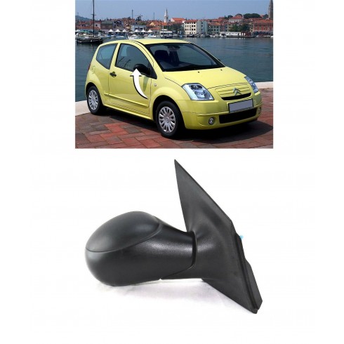 CITROEN C2 03-08 ΚΑΘΡΕΦΤΗΣ ΗΛΕΚΤΡΙΚΟΣ (Α ΠΟΙΟΤΗΤΑ) (CONVEX GLASS) - ΔΕΞΙ