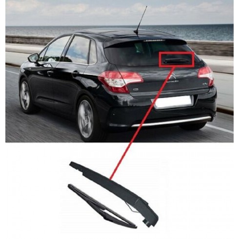 CITROEN C4 2011- 2015 ΥΑΛΟΚΑΘΑΡΙΣΤΗΡΑΣ ΠΙΣΩ ΜΕ ΜΠΡΑΤΣΟ 290mm 