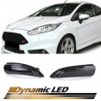FORD FIESTA '08-'17 DYNAMIC LED ΦΛΑΣ ΚΑΘΡΕΦΤΗ, ΜΑΥΡΟ/ΦΙΜΕ, ΣΕΤ