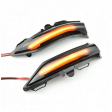 FORD FIESTA '08-'17 DYNAMIC LED ΦΛΑΣ ΚΑΘΡΕΦΤΗ, ΜΑΥΡΟ/ΦΙΜΕ, ΣΕΤ