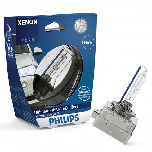 D3S PHILIPS WHITE VISION ΛΑΜΠΑ XENON, 5000K