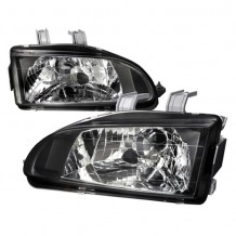 HONDA CIVIC '92-'95 ΕΜΠΡΟΣ ΦΑΝΑΡΙΑ OEM LOOK ΣΕΤ - ΜΑΥΡΑ