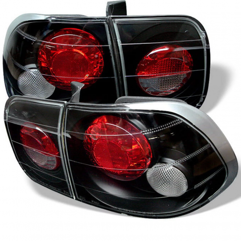 HONDA CIVIC '99-'00 5ΠΟΡΤΟ ΠΙΣΩ ΦΑΝΑΡΙΑ, ΜΑΥΡΑ, ΣΕΤ