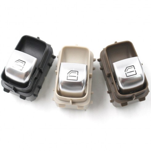 MERCEDES C CLASS (W205) SDN/S.W. / vito (w447)   2014-18   ΔΙΑΚΟΠΤΗΣ ΠΑΡΑΘ. ΕΜΠ. (& ΠΙΣΩ ΔΕ=ΑΡ)(Μπέζ βαση/Ασημι μπουτον)(Κοκκ. Φως)(4pin) - ΣΥΝΟΔΗΓΟΥ