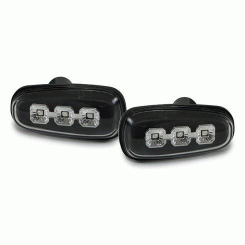 OPEL ASTRA G '97-'04 LED ΦΛΑΣ ΦΤΕΡΟΥ ΣΕΤ - ΜΑΥΡΑ