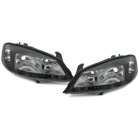 OPEL ASTRA G '97-'04 ΕΜΠΡΟΣ ΦΑΝΑΡΙΑ TYC - ΜΑΥΡΑ