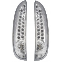 OPEL CORSA C '00-'06 ΠΙΣΩ ΦΑΝΑΡΙΑ LED ΧΡΩΜΙΟ, ΣΕΤ
