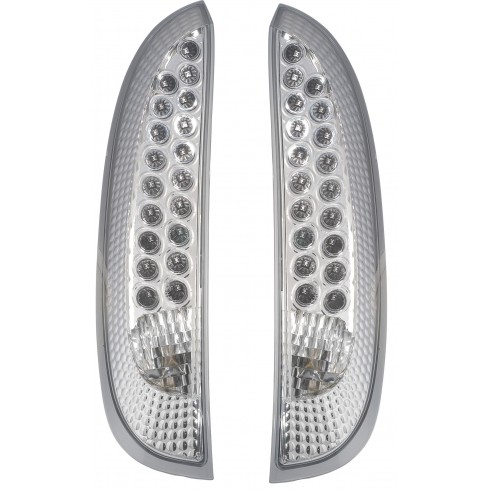 OPEL CORSA C '00-'06 ΠΙΣΩ ΦΑΝΑΡΙΑ LED ΧΡΩΜΙΟ, ΣΕΤ