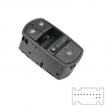 OPEL CORSA D 06-15 ΔΙΑΚΟΠΤΗΣ ΠΑΡΑΘ.ΕΜΠ & ΚΑΘΡΕΦΤΩΝ (11pin)