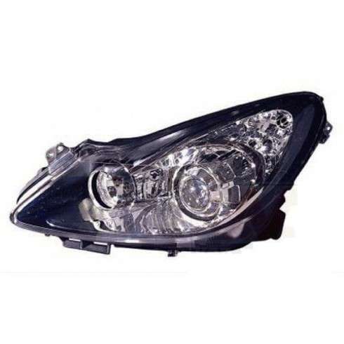 OPEL CORSA D '06-'11 ΦΑΝΟΣ ΕΜΠΡΟΣ ΕΞΥΠΝΟ ΜΑΥΡΟ (VALEO) ΟΔΗΓΟΥ