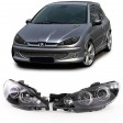 PEUGEOT 206 '98-KAI META, ΕΜΠΡΟΣ ΦΑΝΑΡΙΑ ANGEL EYES - ΜΑΥΡΑ PEUGEOT 206 '98-KAI META, ΕΜΠΡΟΣ ΦΑΝΑΡΙΑ ANGEL EYES - ΜΑΥΡΑ