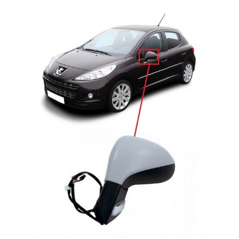 PEUGEOT 207 2006-14  ΚΑΘΡΕΦΤΗΣ ΗΛΕΚ. ΘΕΡ. ΒΑΦ. ΜΕ ΦΛΑΣ - ΟΔΗΓΟΥ