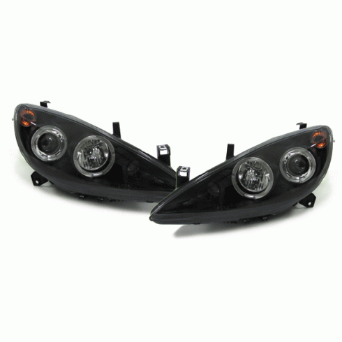 PEUGEOT 307 '01-'05 ΕΜΠΡΟΣ ΦΑΝΑΡΙΑ ANGEL EYES, ΜΑΥΡΑ, ΣΕΤ PEUGEOT 307 '01-'05 ΕΜΠΡΟΣ ΦΑΝΑΡΙΑ ANGEL EYES, ΜΑΥΡΑ, ΣΕΤ