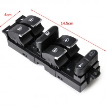 SEAT / VW ΔΙΑΚΟΠΤΗΣ ΠΑΡΑΘΥΡΩΝ ΤΕΤΡΑΠΛΟΣ,9PIN, ΧΡΩΜΙΟ, ΟΔΗΓΟΥ
