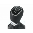 SKODA OCTAVIA '13-'17 ΠΟΜΟΛΟ & ΦΟΥΣΚΑ ΛΕΒΙΕ ΤΑΧΥΤΗΤΩΝ,ΔΕΡΜΑ - 5 ΤΑΧΥΤΗΤΕΣ