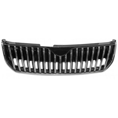 SKODA SUPERB '08-'13 ΜΑΣΚΑ ΧΡΩΜΙΟ ΜΕ ΠΛΑΙΣΙΟ ΚΑΤΩ ΧΡΩΜΙΟ