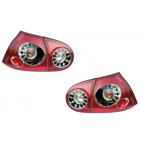 VW GOLF 5 '03-'08 ΠΙΣΩ ΦΑΝΑΡΙΑ LED,ΚΟΚΚΙΝΟ/ΔΙΑΦΑΝΟ, ΣΕΤ VW GOLF 5 '03-'08 ΠΙΣΩ ΦΑΝΑΡΙΑ LED,ΚΟΚΚΙΝΟ/ΔΙΑΦΑΝΟ, ΣΕΤ
