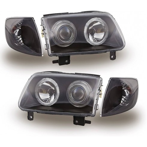 VW POLO '94-'99 ΦΑΝΟΣ ΕΜΠΡΟΣ ΣΕΤ EAGLE EYES ΜΑΥΡΟΣ ΜΕ ΓΩΝΙΑ ΦΛΑΣ 