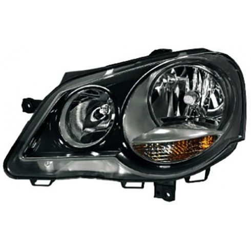 VW POLO 9N3 '05-'09 GTI ΦΑΝΟΣ ΕΜΠΡΟΣ  ΜΑΥΡO - ΟΔΗΓΟΥ