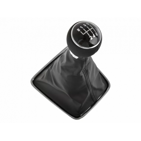 VW TIGUAN '08-'18 ΠΟΜΟΛΟ ΛΕΒΙΕ ΤΑΧΥΤΗΤΩΝ & ΦΟΥΣΚΑ ΜΕ ΧΡΩΜΙΟ ΠΛΑΙΣΙΟ, 6 ΤΑΧΥΤΗΤΕΣ
