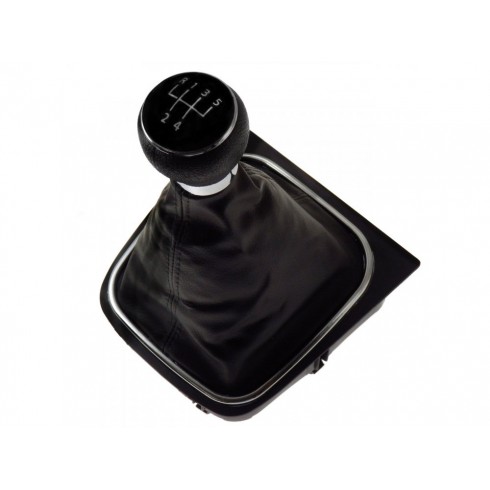 VW GOLF 5 '04-'08, GOLF 6 '08-'13 ΠΟΜΟΛΟ ΛΕΒΙΕ ΤΑΧΥΤΗΤΩΝ ΜΕ 5 ΤΑΧΥΤΗΤΕΣ & ΦΟΥΣΚΑ ΜΕ ΧΡΩΜΙΟ ΠΛΑΙΣΙΟ